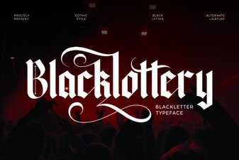 Blacklottery Font for Creative Projects