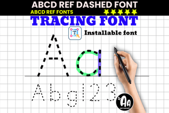 A Creative Tracing Font for Design & Learning Projects