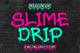 Crafting with the Slime Drip Font