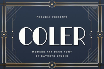 Creative Projects with Coler Art Deco Font