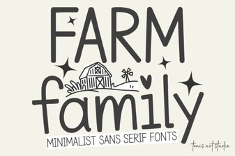 Farm Family Bundle Font Styles for Modern Projects