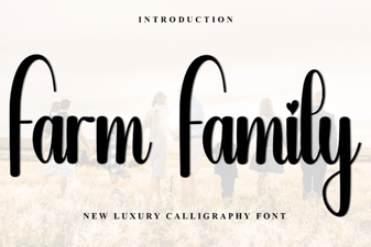 Family Fonts for Farm & Agriculture Projects