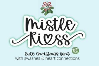 Mistle Kiss Font for Creative Holiday Projects