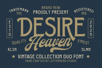 Desire Heaven Font: Beautiful Typography Projects